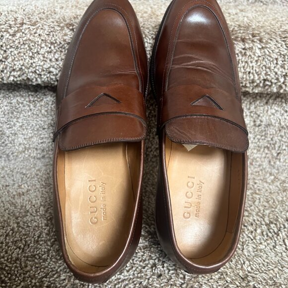 Gucci Men\'s Brown Leather Loafers main image 10